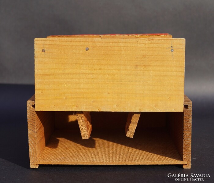 Régi retro Western kocsma bár ház fából készült modell makett játékház