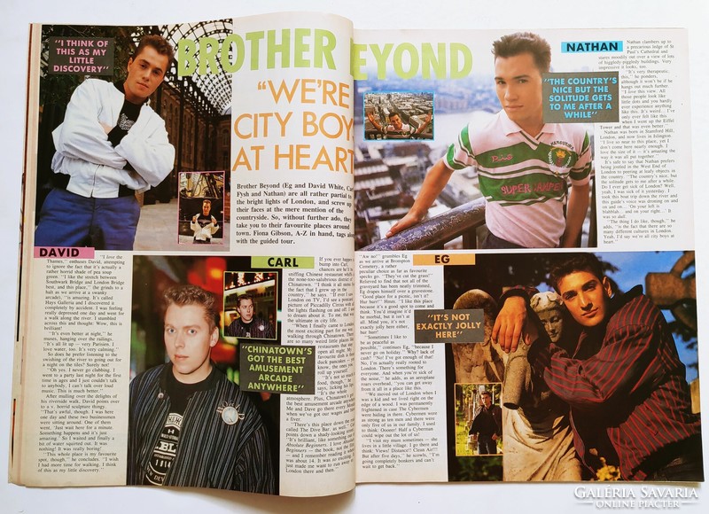 Just Seventeen magazin 87/9/2 Then Jerico Kim Wilde poszterek Pet Shop Boys Brother Beyond Osmond