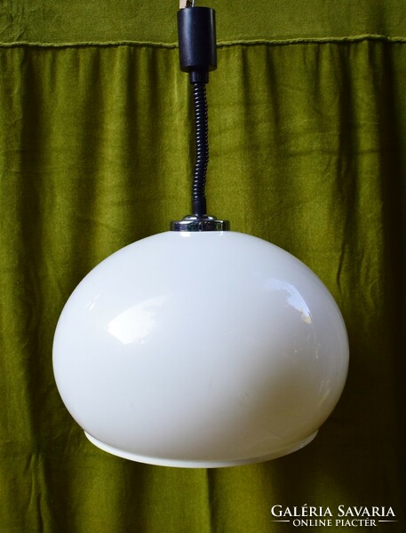 Old ball chandelier, lamp, plastic adjustable height 70s 80s 47 x 33 cm