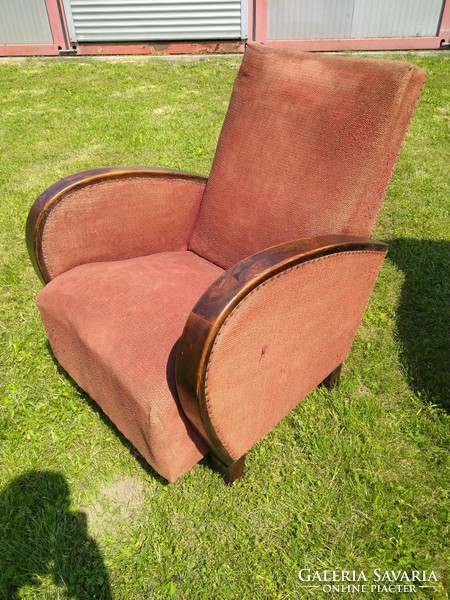A pair of Art Deco armchairs