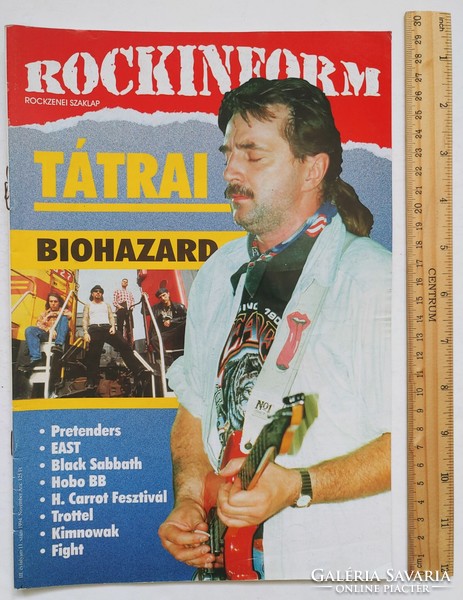 Rockinform magazin #26 1994 Tátrai Whitesnake Biohazard East Hobo Pretenders Sabbath Hónaljmirigy Tw