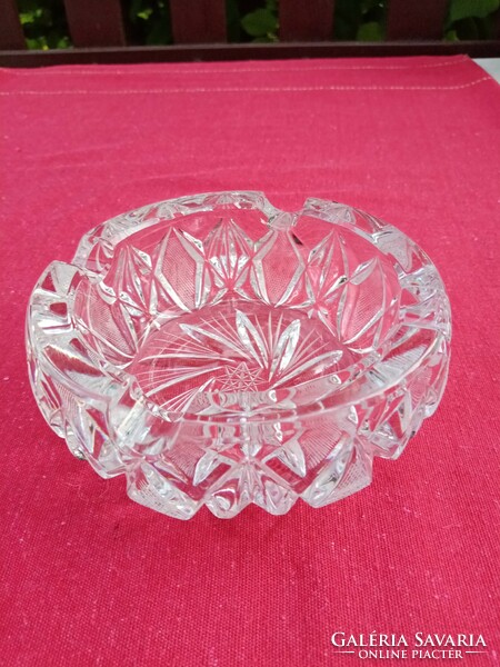 Large size lip crystal glass---cut lead crystal ashtray / ashtray / centerpiece