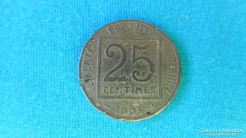Francia 25 centimes érme (01)