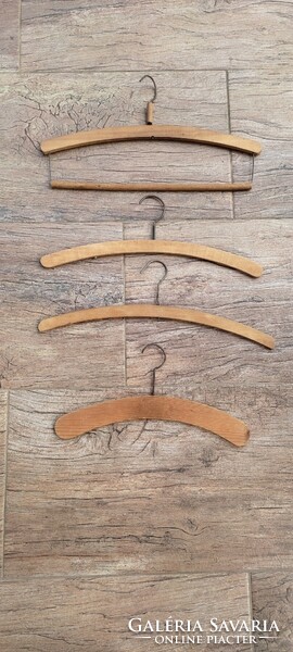 Antique wooden hangers (4 pcs in one)