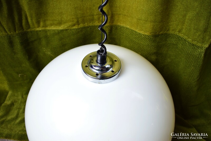 Old ball chandelier, lamp, plastic adjustable height 70s 80s 47 x 33 cm