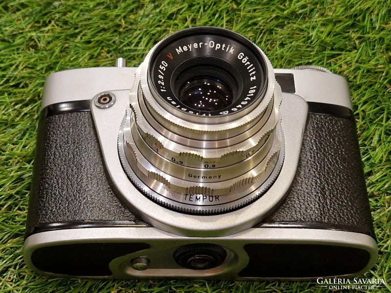 ALTIX-n 35 mm-es fényképezőgép Meyer Optik Gorlitz Trioplan RED V-vel 50mm f/2.9 1:2.9/50 Németorszá