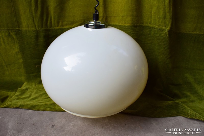 Old ball chandelier, lamp, plastic adjustable height 70s 80s 47 x 33 cm