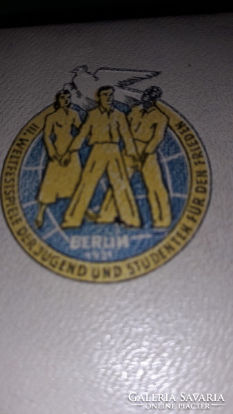 Antik 1951.NDK - DDR A 3. Weltfestspiele der Jugend und Studenten (VIT) propaganda album fotókkal