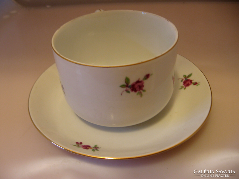 Retro antique mz floral Viennese rose cup