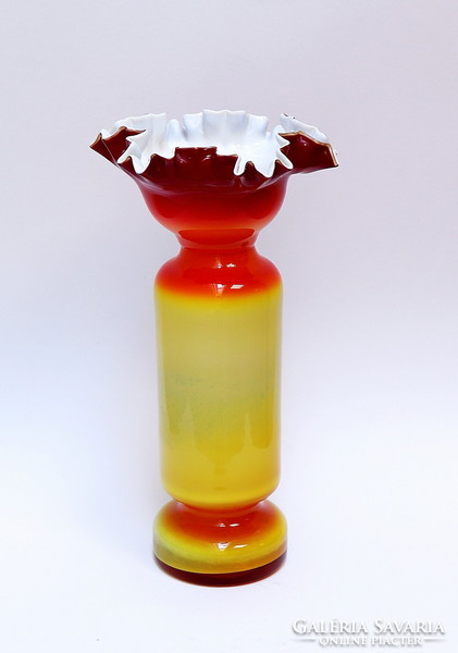 Art deco glass decorative vase