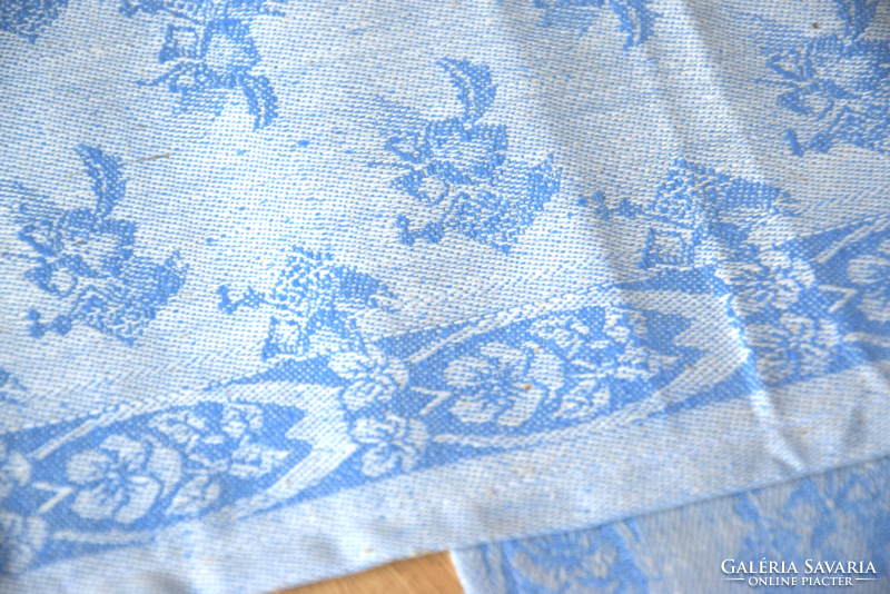 Never used old art deco damask napkin tea towel tablecloth set 4 pcs 30 x 31