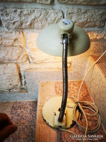 Retro műhely lámpa Industriál, szépen működik! Loft 50-60 as évek