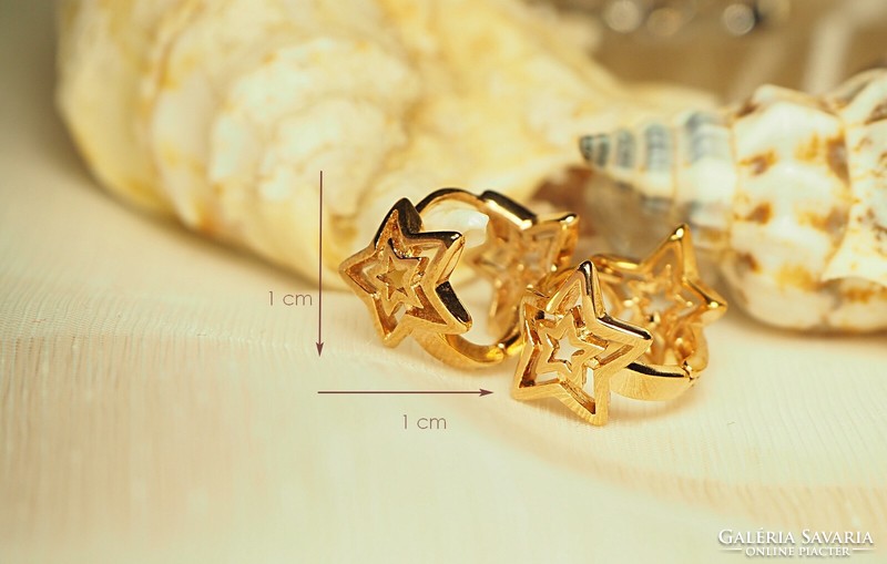 Gold-colored fashion jewelry earrings (goldfilled)