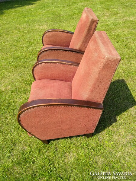Art Deco Karfás Fotel pár
