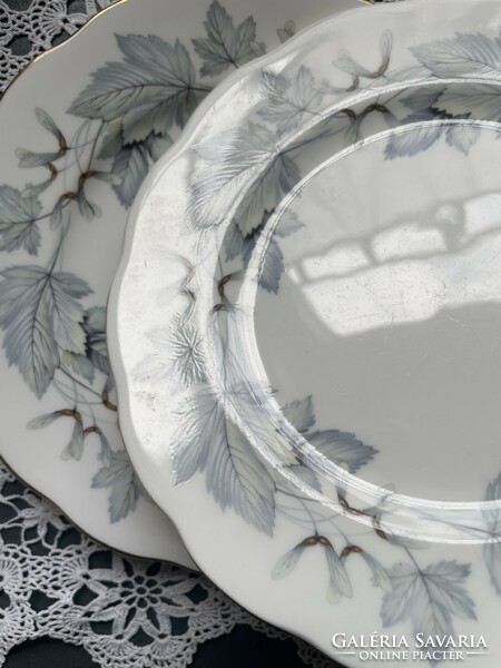 Angol csontporcelán Royal Albert sütistányér csodás “Silver maple” dekorral