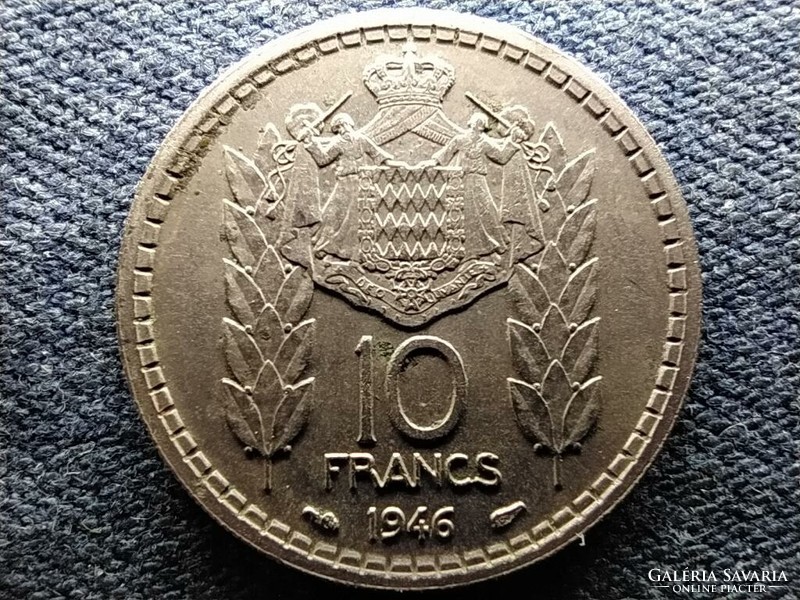 Monaco II. Lajos (1922-1949) 10 frank 1946 (id67410)