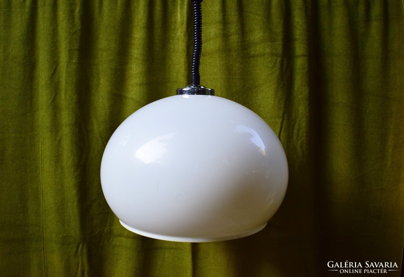 Old ball chandelier, lamp, plastic adjustable height 70s 80s 47 x 33 cm