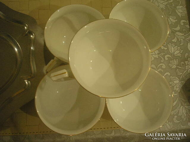 Luxury antique flawless Rosenthal tea and coffee set for sale with a huge flower decoration as a gift