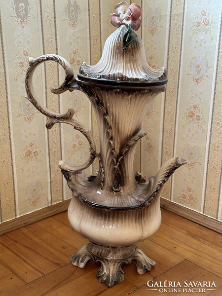Capodimonte porcelain decorative jug