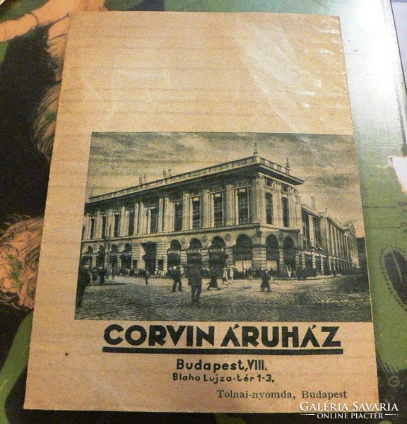 Old Corvin store advertising envelope