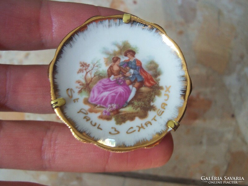 3 pcs collector mini limoges plate together