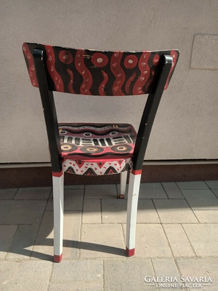 Antik szék design festett vintage Alkudható