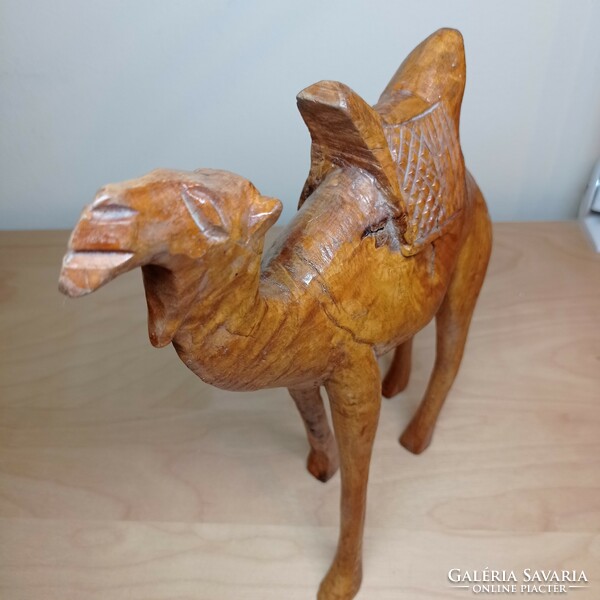 Wooden camel figure