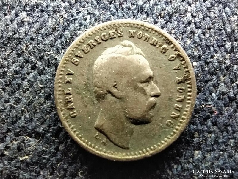 Svédország XV. Károly (1859-1872) .750 ezüst 10 Öre 1863 ST (id62753)