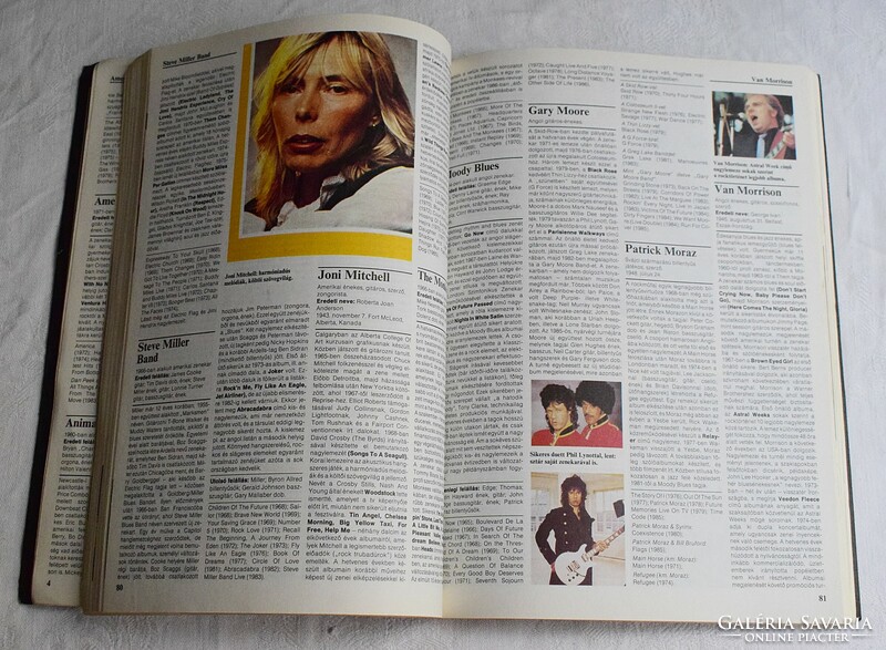 Capable rock encyclopedia from a to z discographies, 400 color photos, Hungarian rock in the 80s 1987