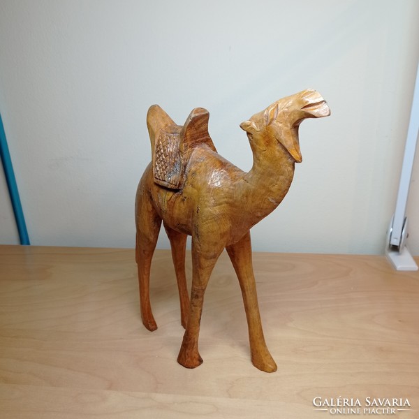 Wooden camel figure