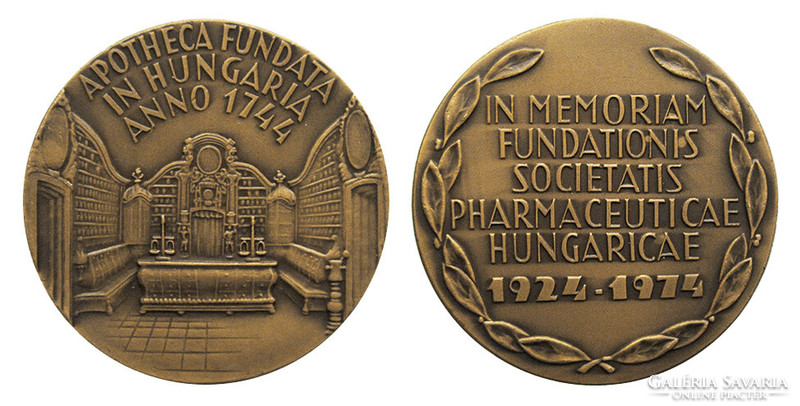 50 Years of the Hungarian Pharmaceutical Science Society 1924-1974 / 230 Years of the Jesuit Pharmacy in Kőszeg (1744