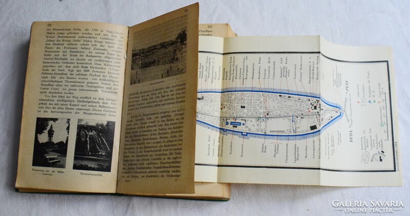LLOYD Reisebücher Ungarn útikönyv Magyarország 1930 térkép várostérkép  Némethy Károly Gonda Gyula