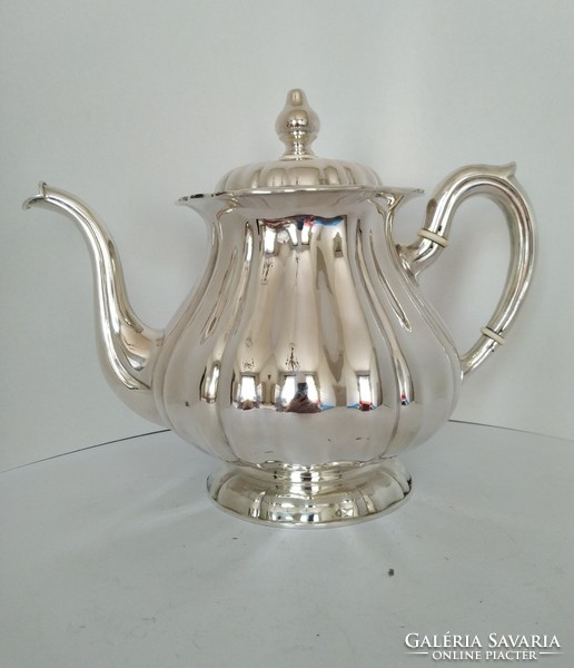 Silver teapot