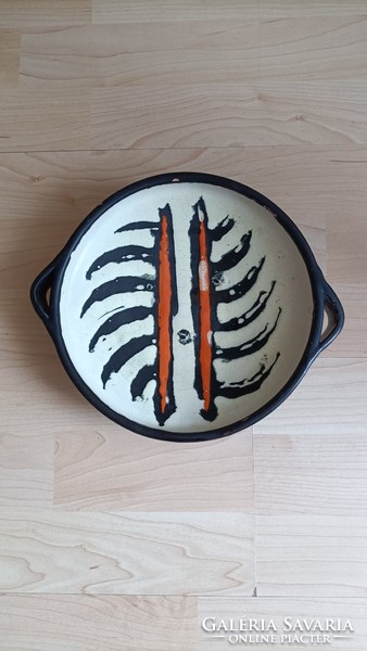 Gorka livia ceramic bowl with handle