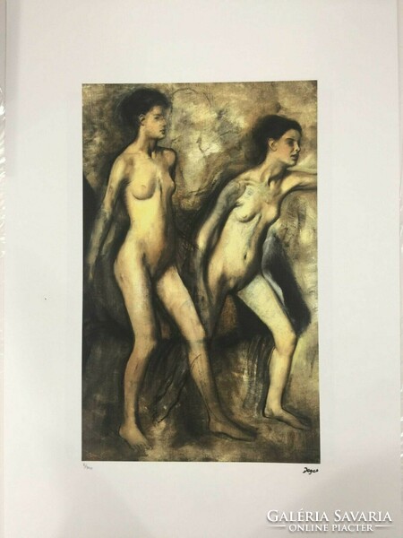 Edgar degas original lithograph with certification