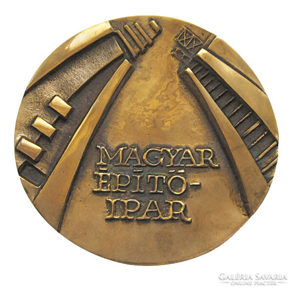 Hungarian construction industry commemorative medal /Minister László Somogyi/