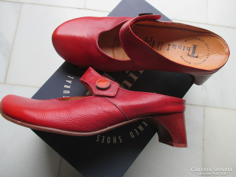 Very special burgundy leather high-heeled slippers