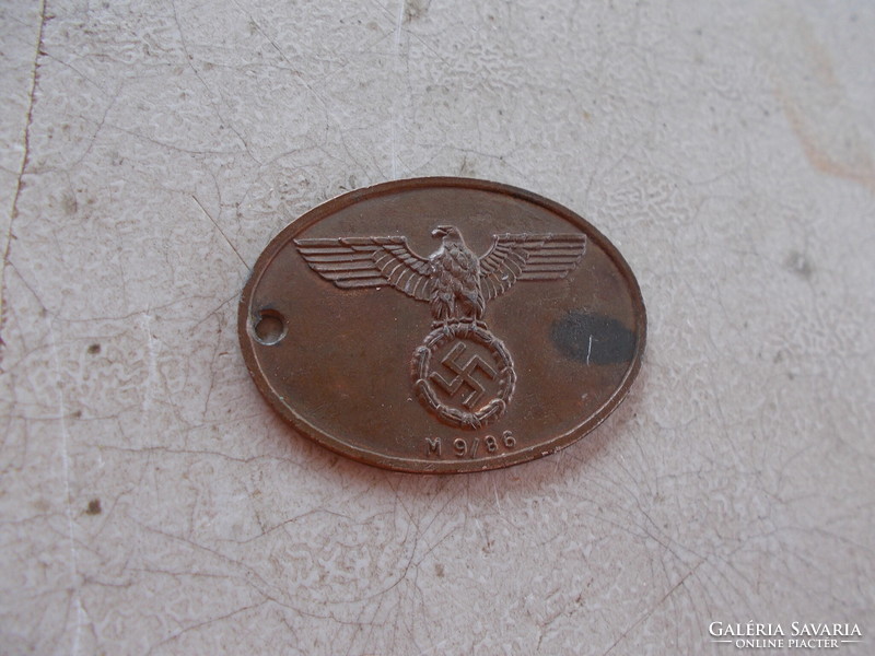WW2,Gestapo bileta,Jelzett M9/86, Adam Donner Wuppertal