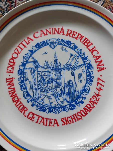 Transylvanian (Segesvár) decorative plate, 1970s