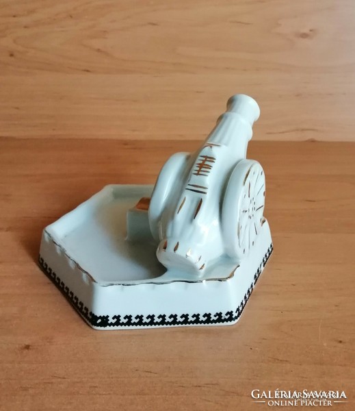 Zajecar porcelain cannon shaped ashtray (2 / k)