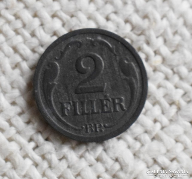 2 Pennies, 1944, bp. , Kingdom of Hungary