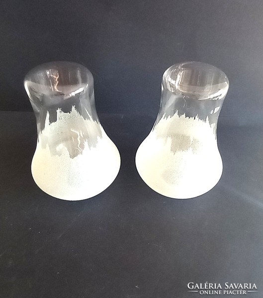 2 glass lamp shades negotiable art deco design