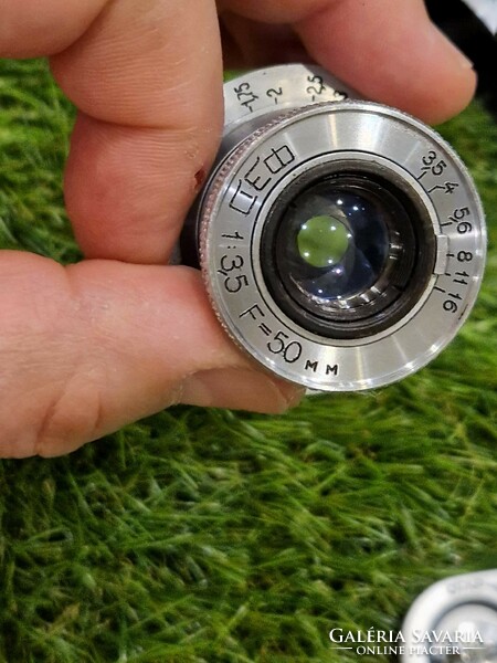 Fed 1 camera with original 1954 passport document.