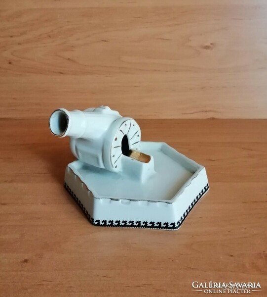 Zajecar porcelain cannon shaped ashtray (2 / k)