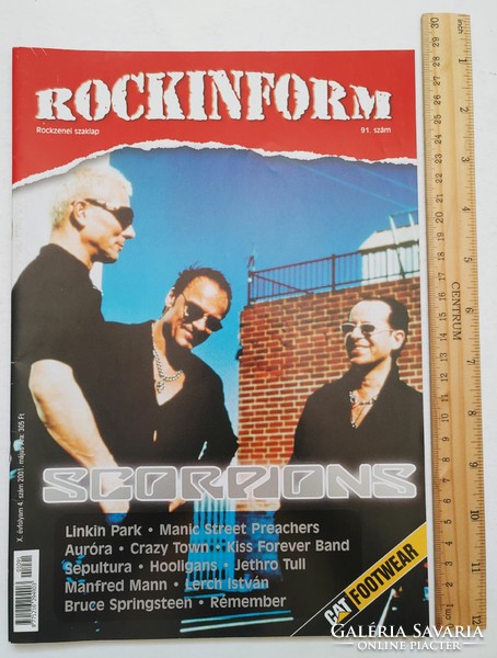 Rockinform magazin #91 2001 scorpions lerch sepultura manic street linkin park aurora crazy town
