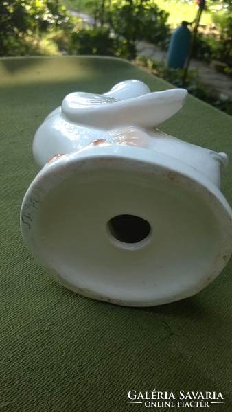 Liba porcelán figura-kertbe, teraszra, bárhová-hibátlan db. m.17 cm