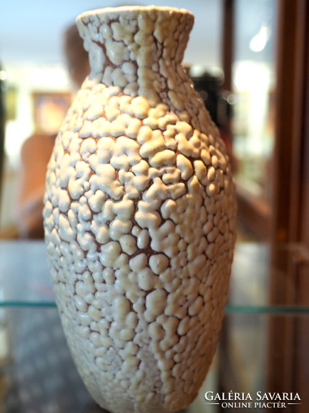 Mázas retro kerámia váza