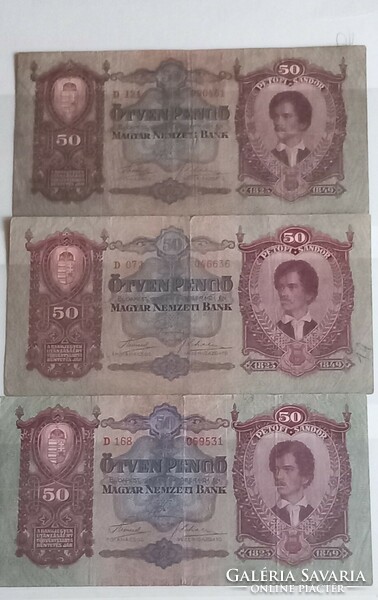 Magyarország 50 pengő 1932 G