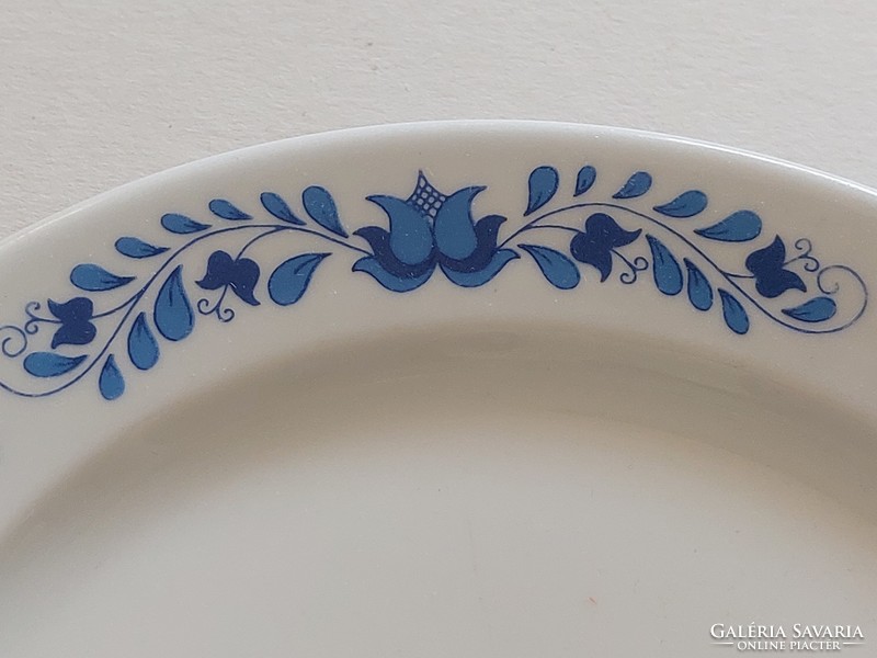 Régi Alföldi porcelán kis tányér kék virágmintás