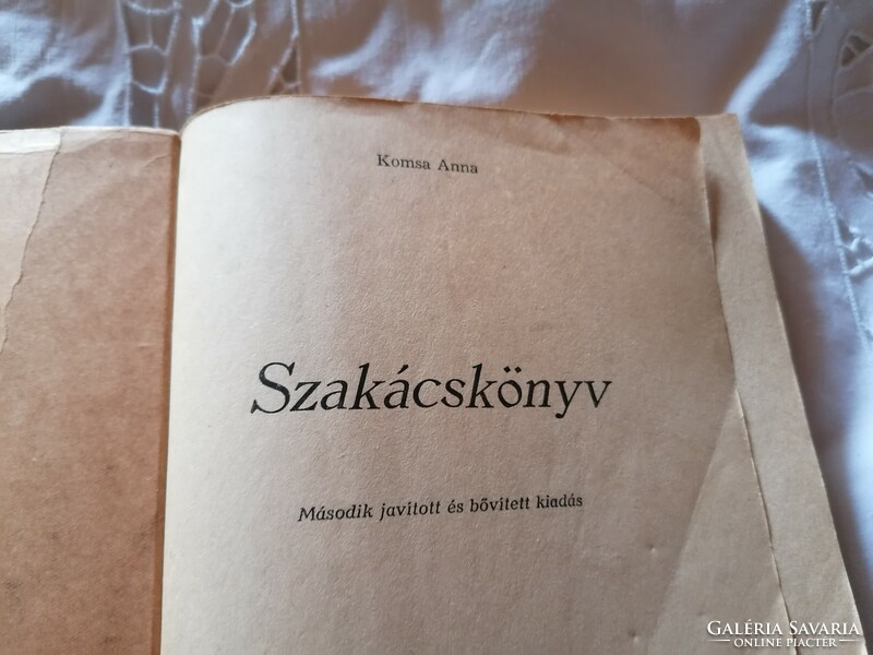 Komsa Anna: Szakácskönyv  1963-as kiadás